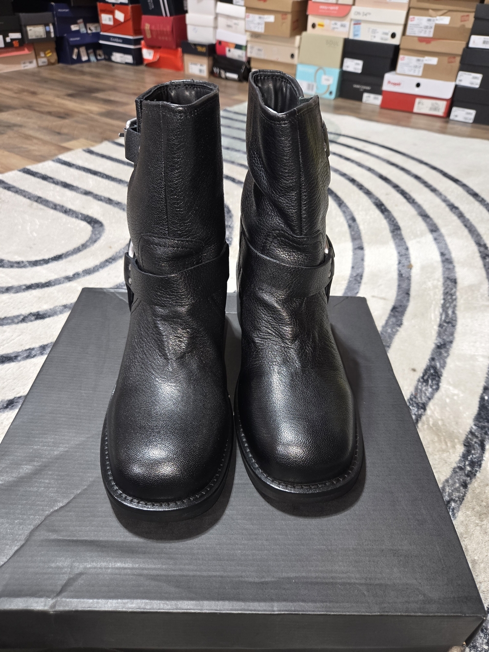 Kenneth Cole Black Moto Boots Like New